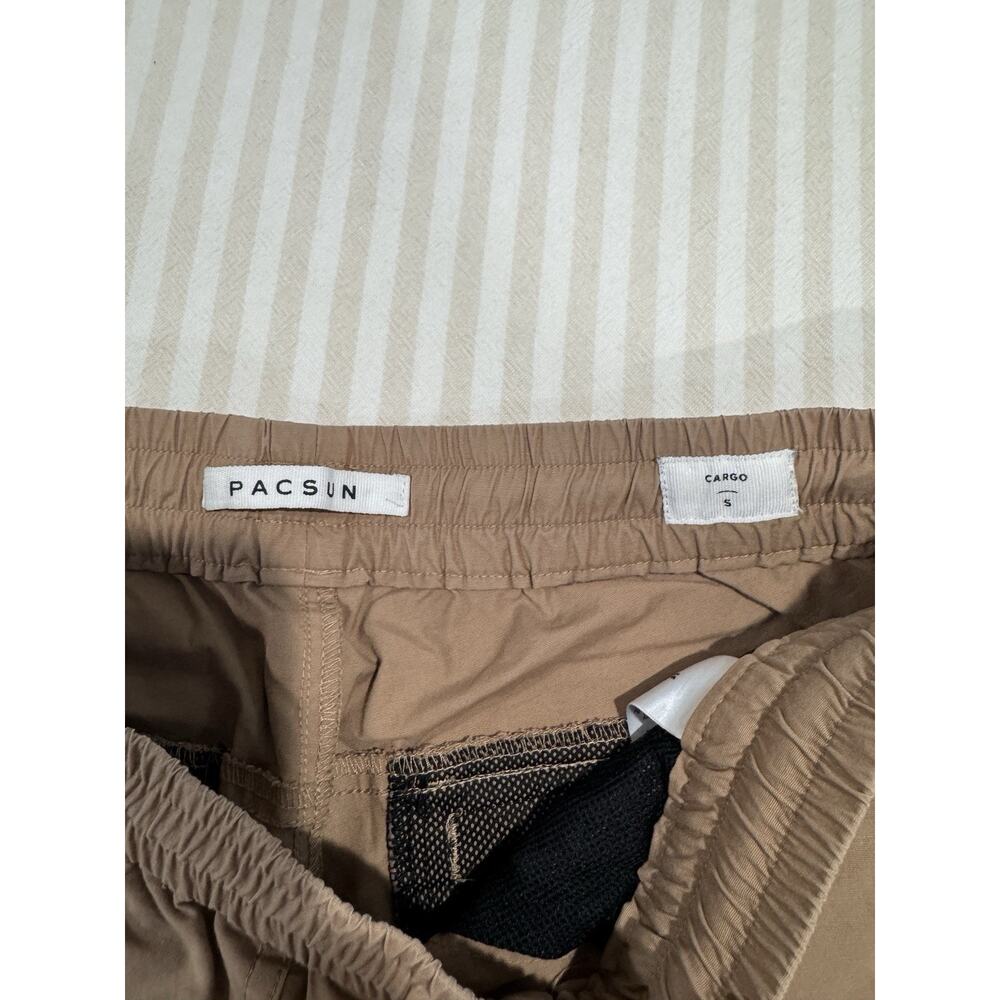 Pacsun Men Brown Cargo Joggers Pants Size S - Picture 5 of 5